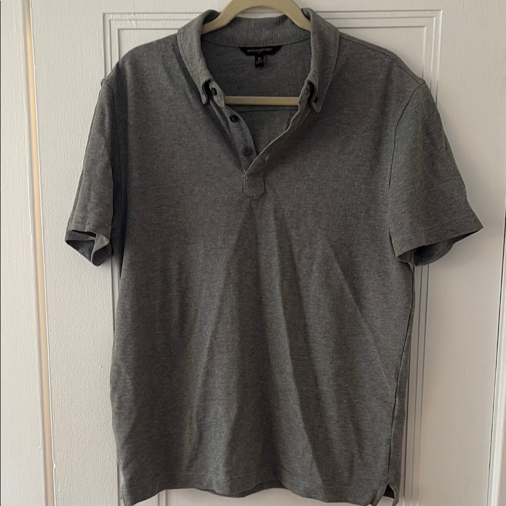 Banana Republic Men’s Gray Polo Shirt Size Medium